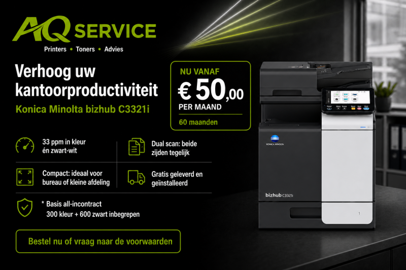 AQservice Konica Minolta bizhub C3321i offer